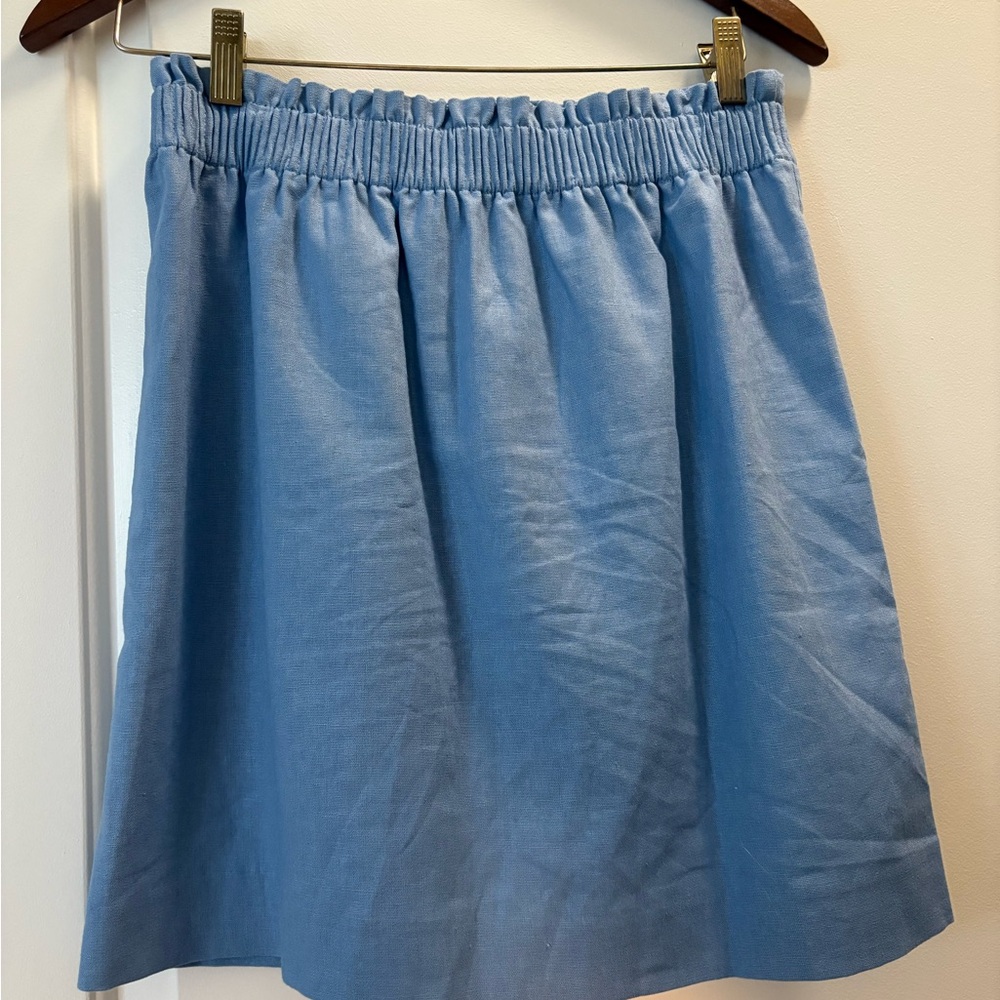J. Crew Factory Sky Blue Mini Skirt